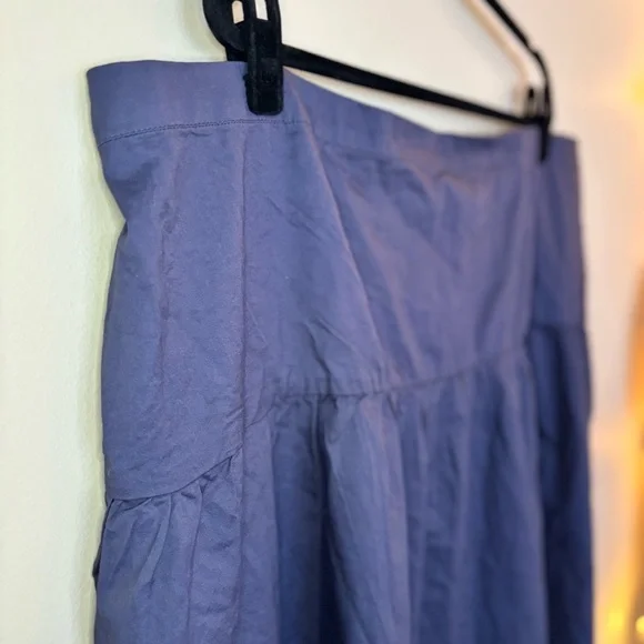 NWT Old Navy Women’s Dusty Navy Dropped-Waist Midi Skirt Size 3X - Picture 5 of 11